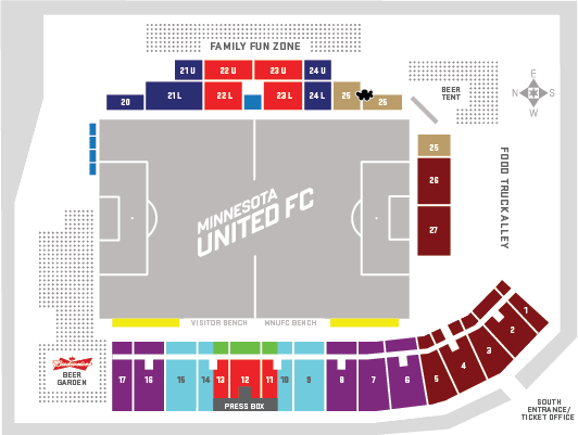 United Stadium Seating Chart